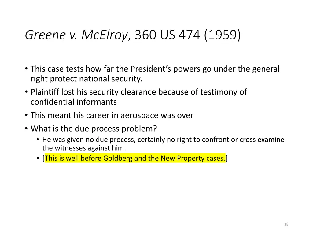 greene v mcelroy 360 us 474 1959