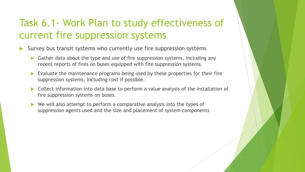 task 6 1 work plan to study effectiveness