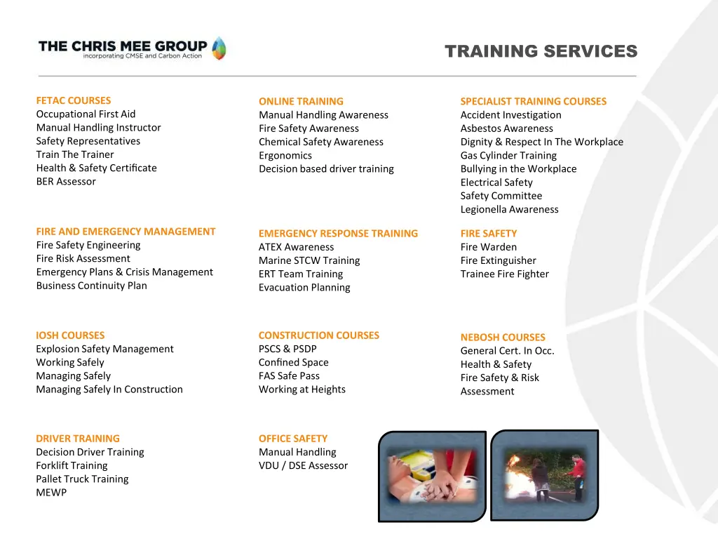 training services