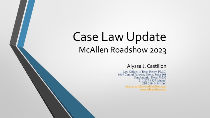 case law update mcallen roadshow 2023