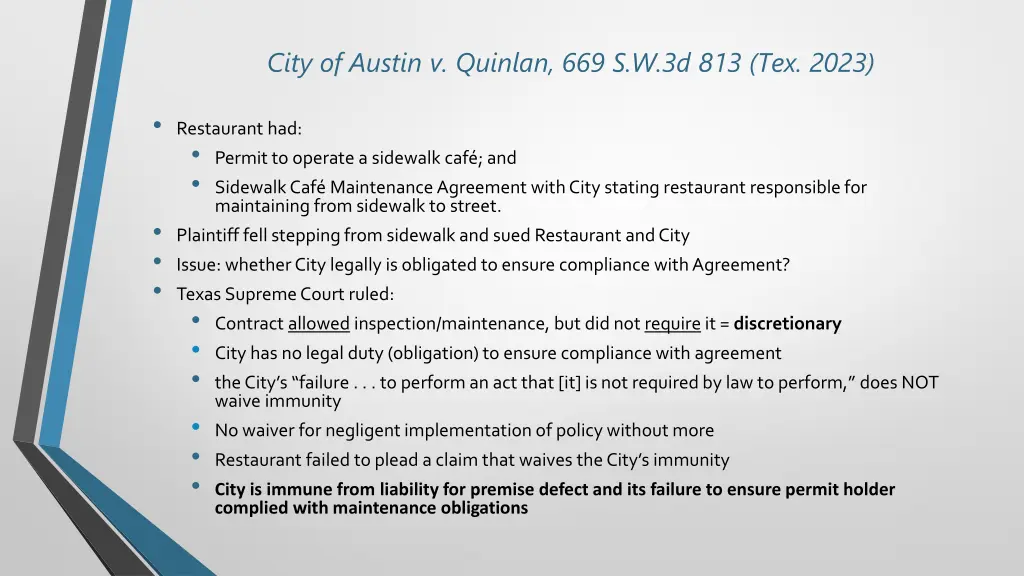 city of austin v quinlan 669 s w 3d 813 tex 2023