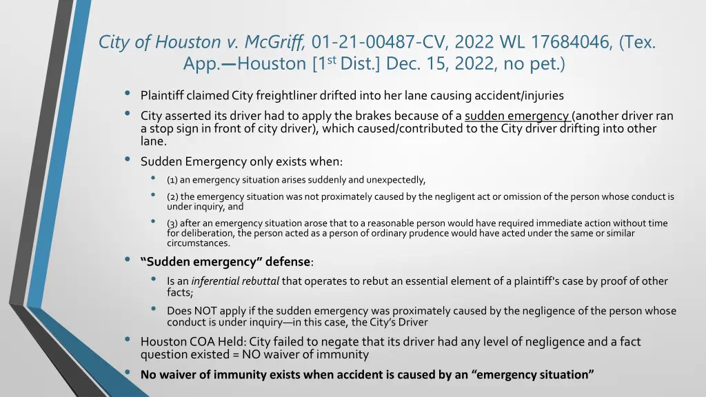 city of houston v mcgriff 01 21 00487 cv 2022