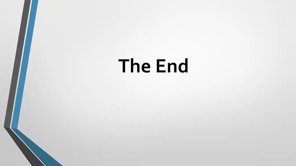 the end