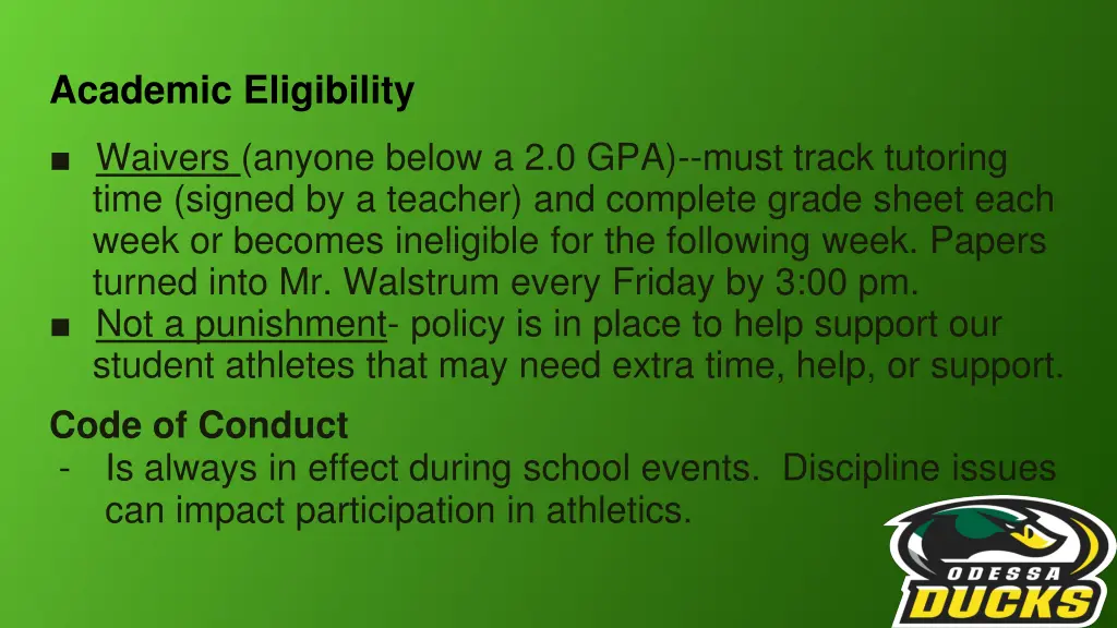 academic eligibility 1