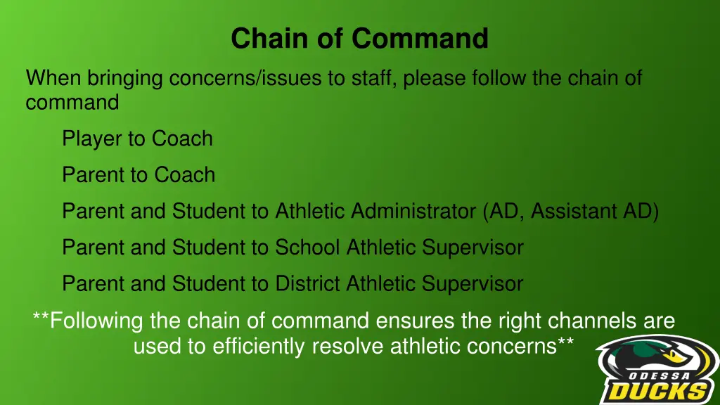 chain of command