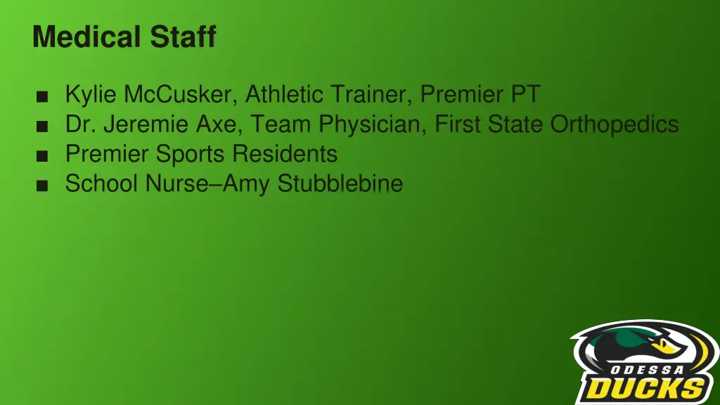 medical staff