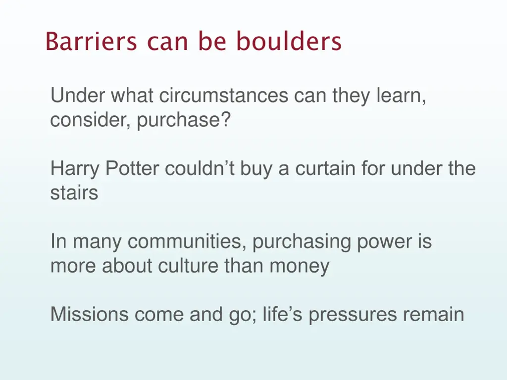 barriers can be boulders