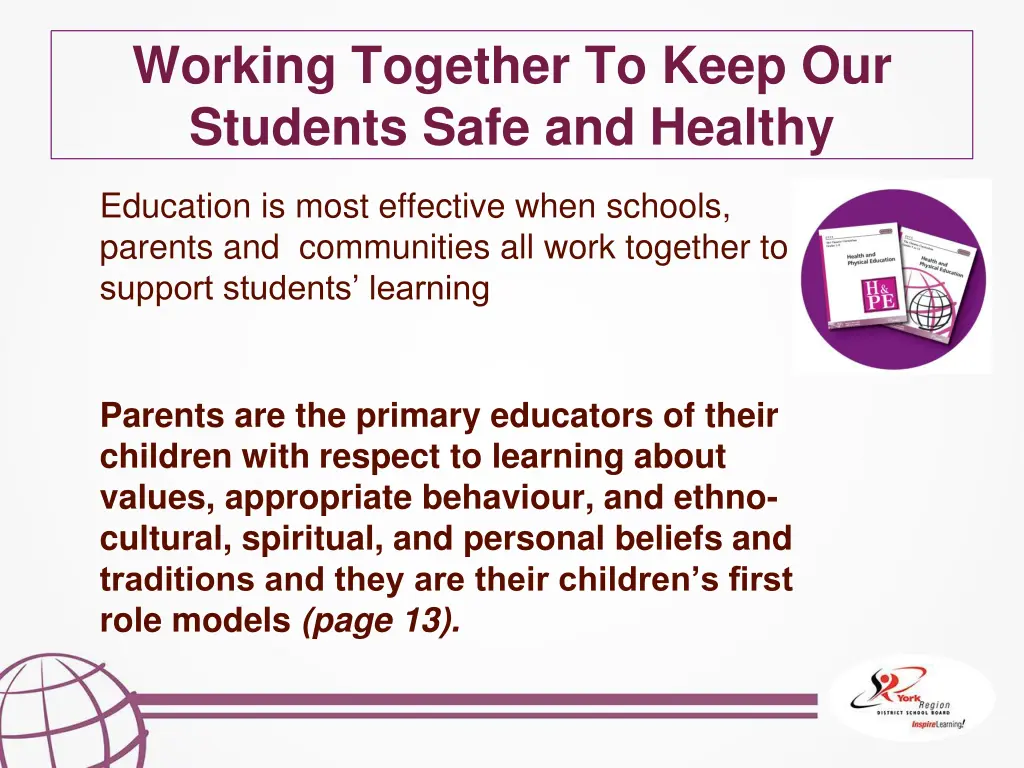 working together to keep our students safe