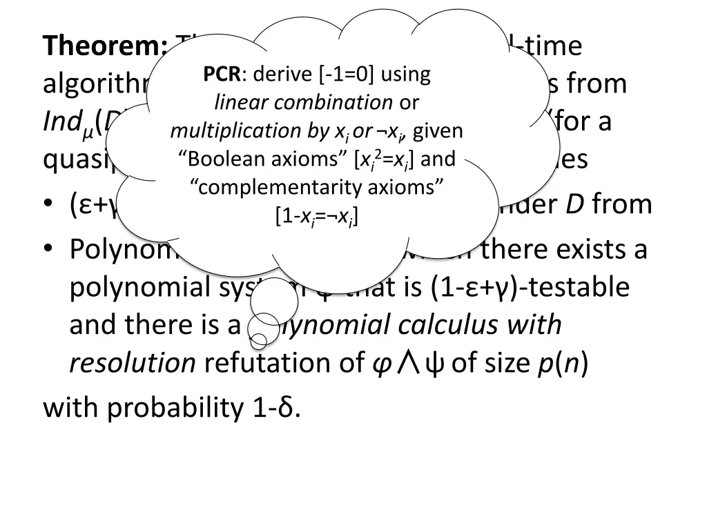 theorem there is a quasipolynomial time algorithm 1