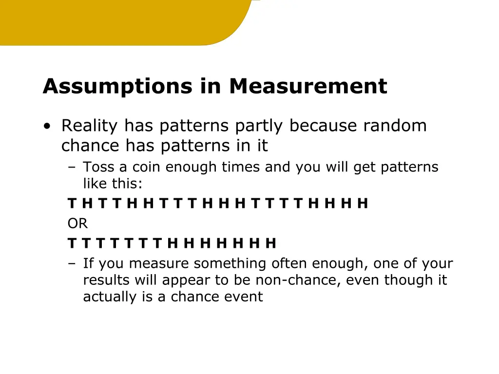 assumptions in measurement 2