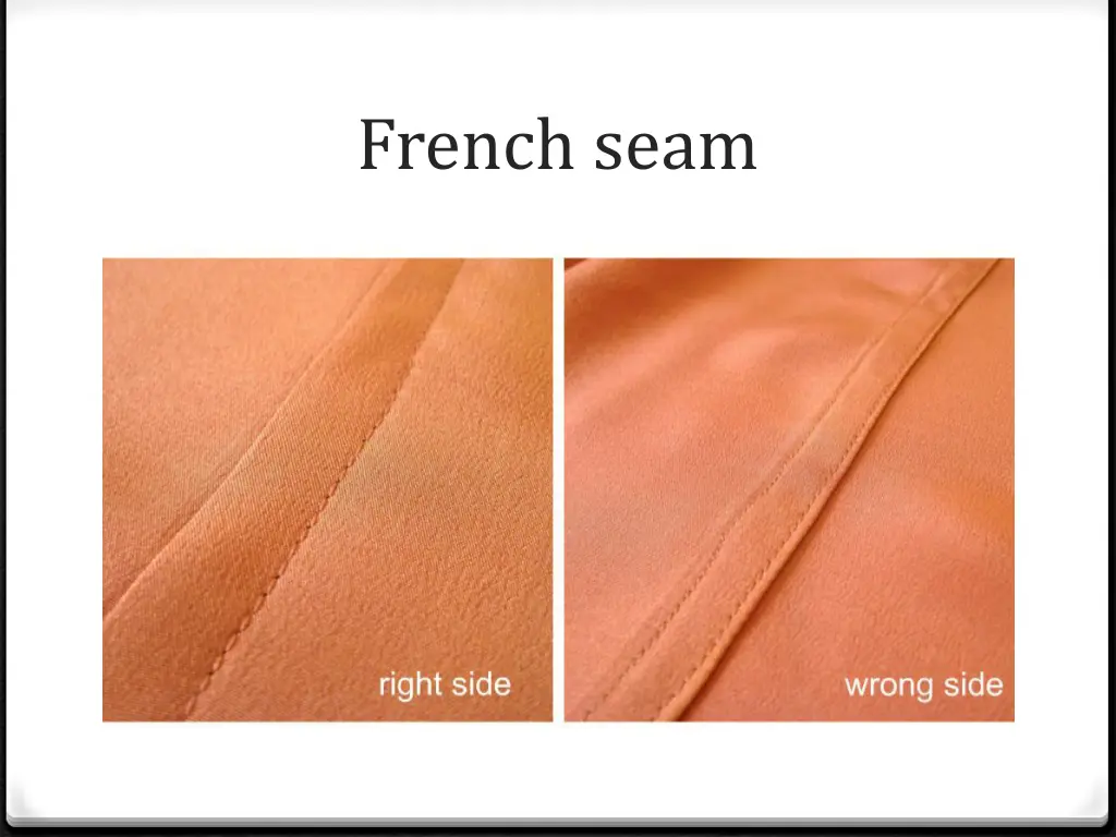 french seam