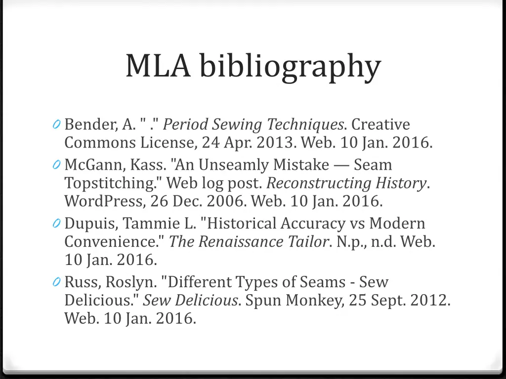 mla bibliography