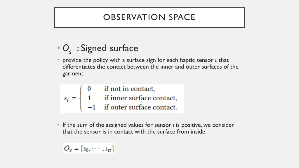 observation space 4