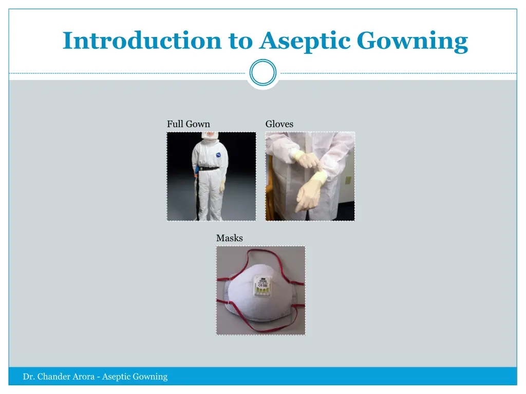 introduction to aseptic gowning