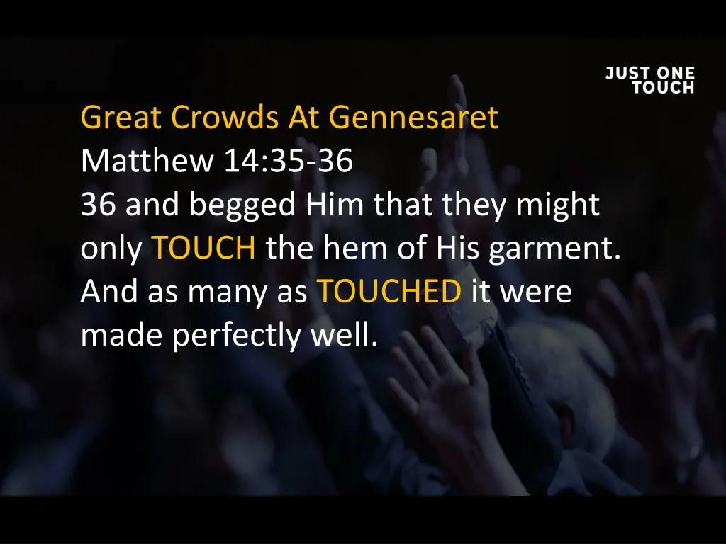 great crowds at gennesaret matthew 1