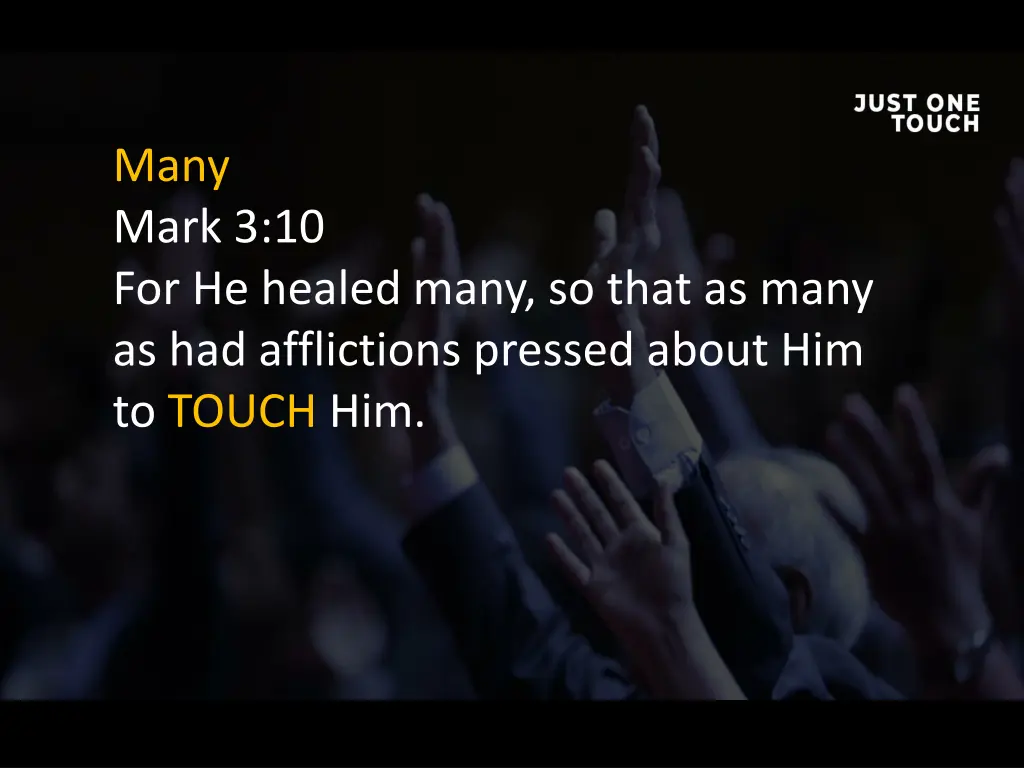 many mark 3 10 for he healed many so that as many