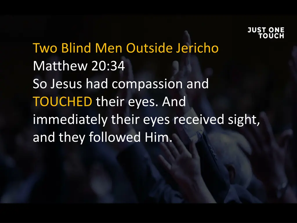 two blind men outside jericho matthew