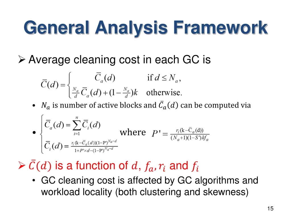 general analysis framework