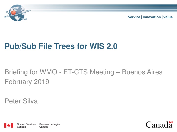 pub sub file trees for wis 2 0