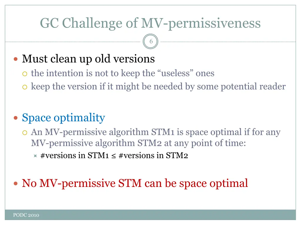 gc challenge of mv permissiveness