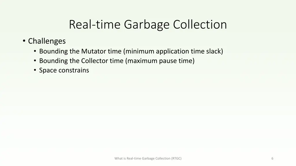 real time garbage collection 1