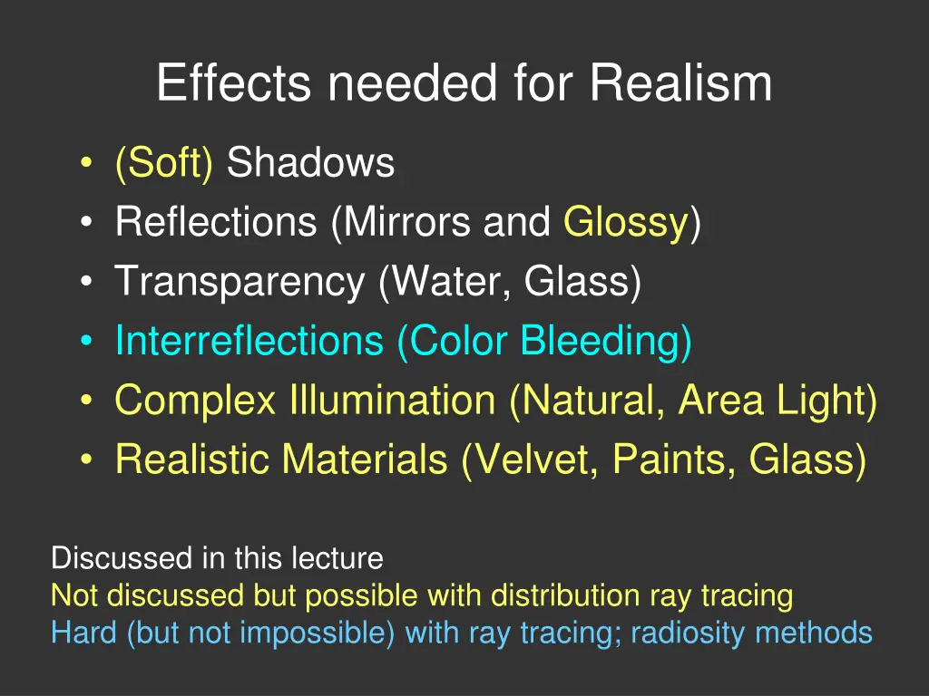 effects needed for realism 1