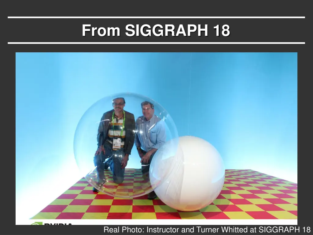 from siggraph 18