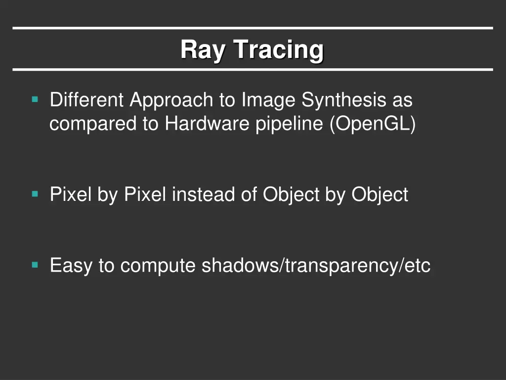 ray tracing