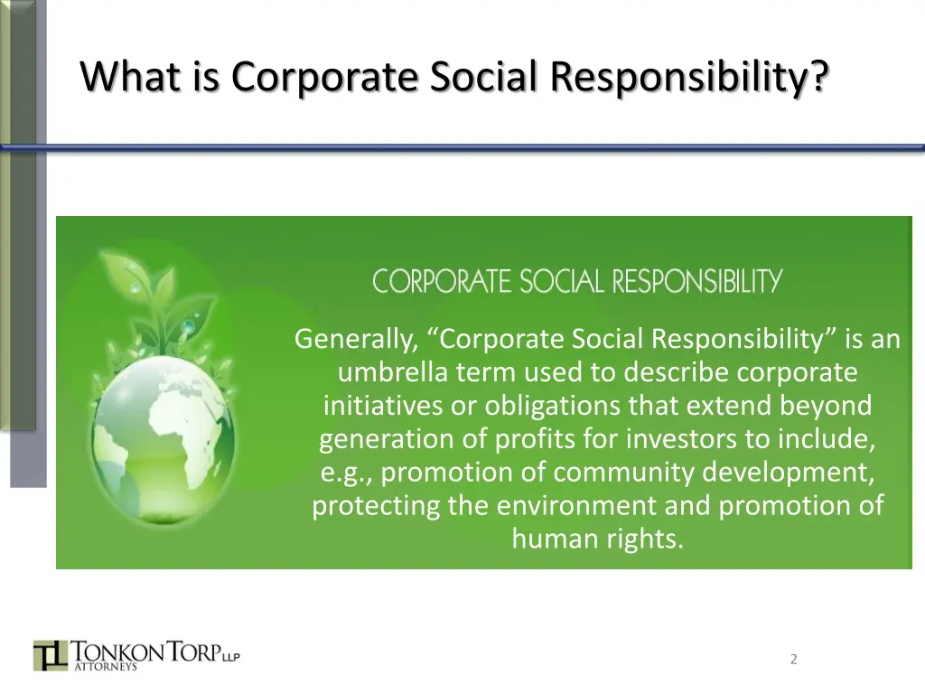 what is corporate social responsibility