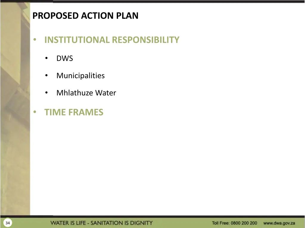 proposed action plan