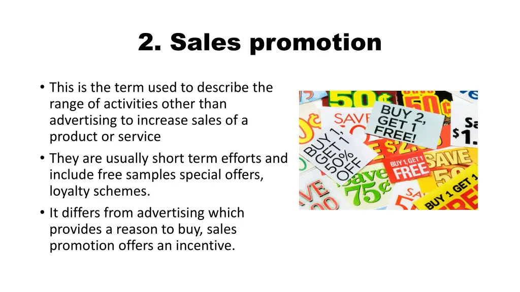 2 sales promotion