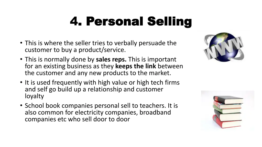 4 personal selling personal selling