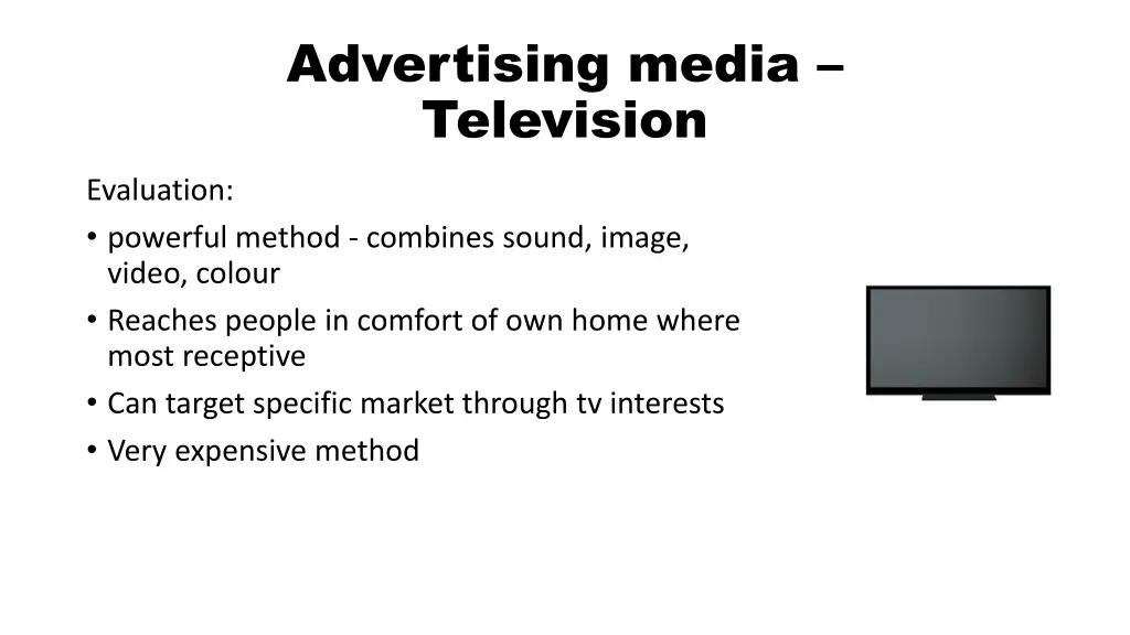 advertising media television