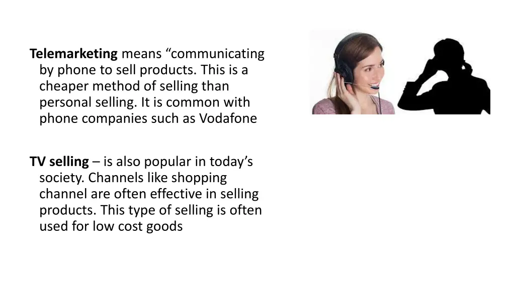 telemarketing means communicating by phone