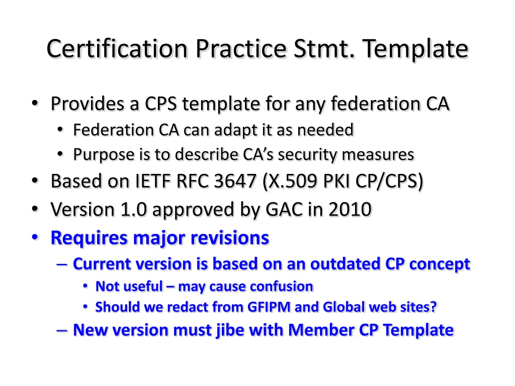 certification practice stmt template