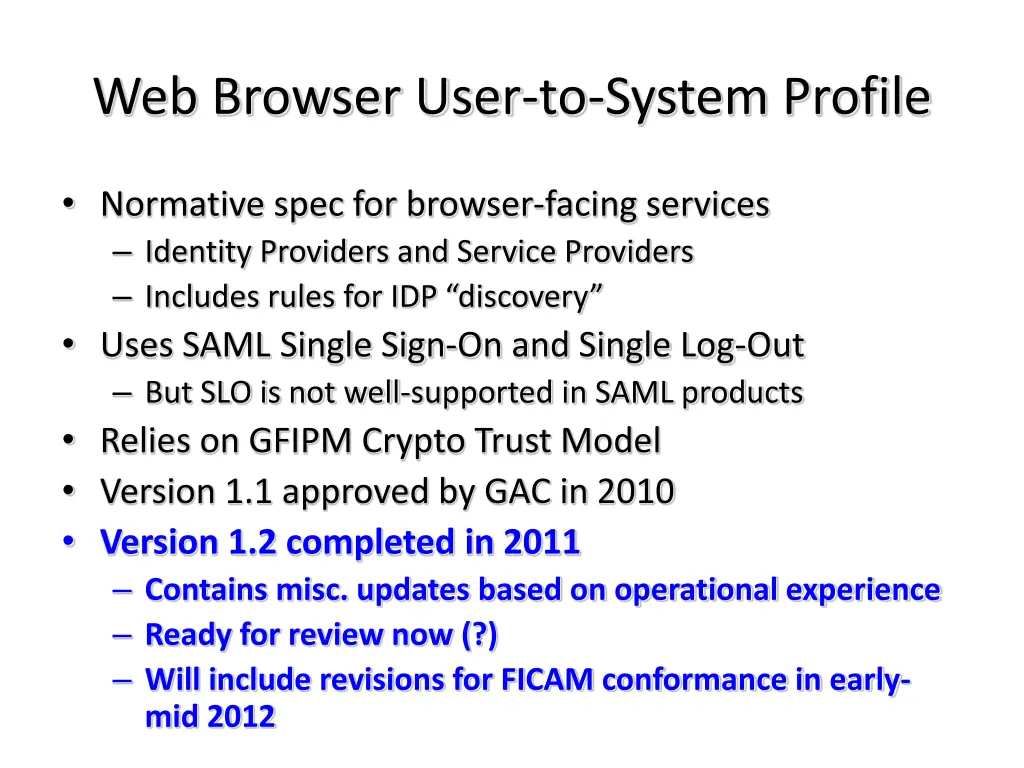 web browser user to system profile