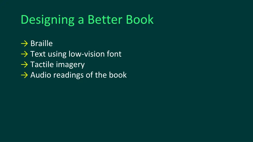 designing a better book 3