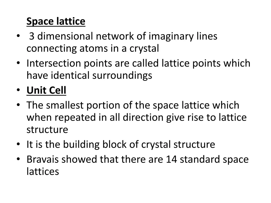 space lattice 3 dimensional network of imaginary