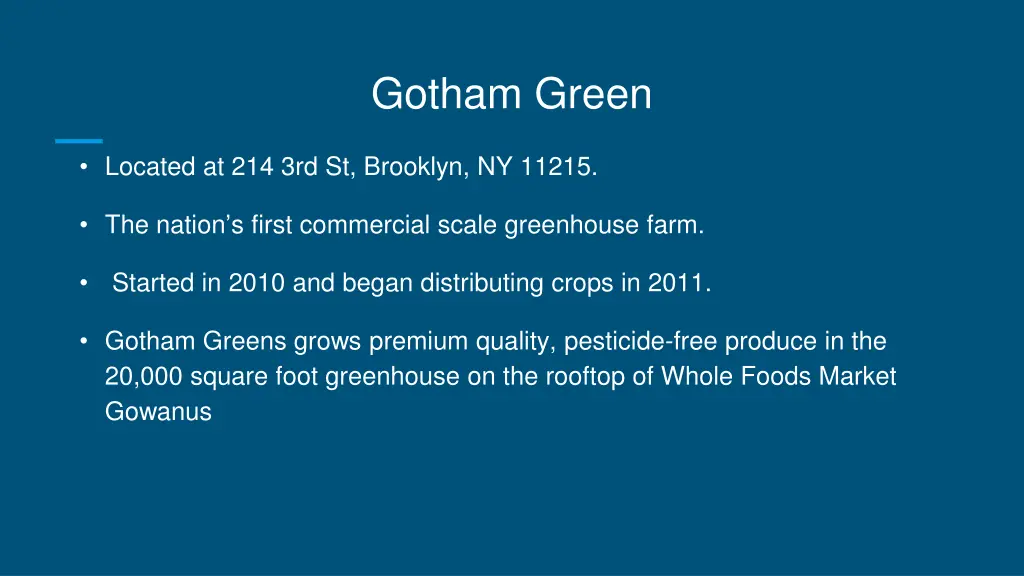 gotham green