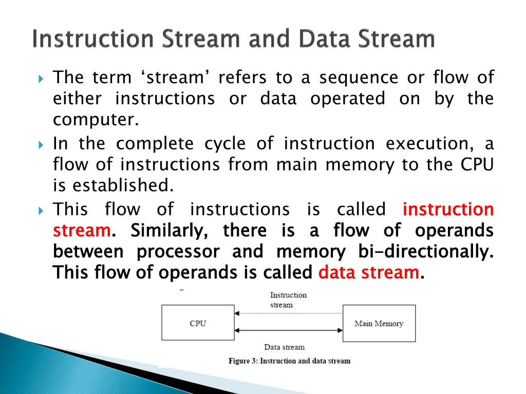 the term stream refers to a sequence or flow