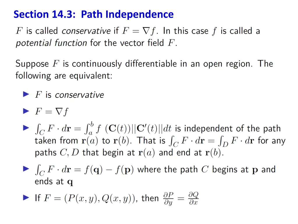 section 14 3 path independence