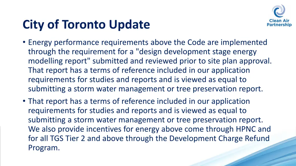 city of toronto update 1