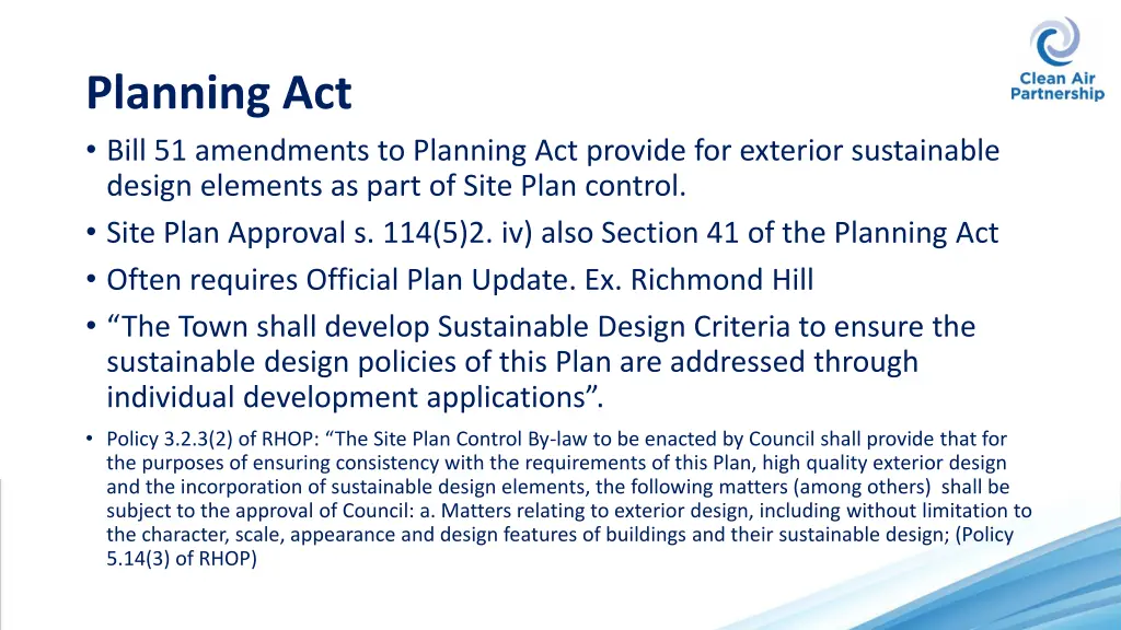 planning act bill 51 amendments to planning