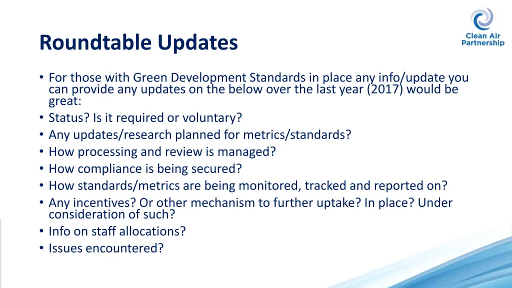 roundtable updates 1