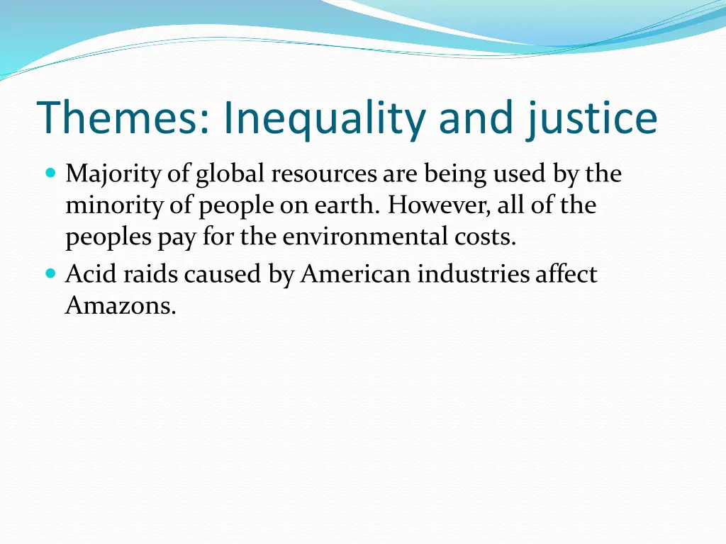 themes inequality and justice