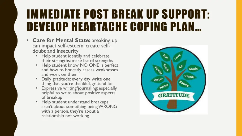 immediate post break up support develop heartache 2