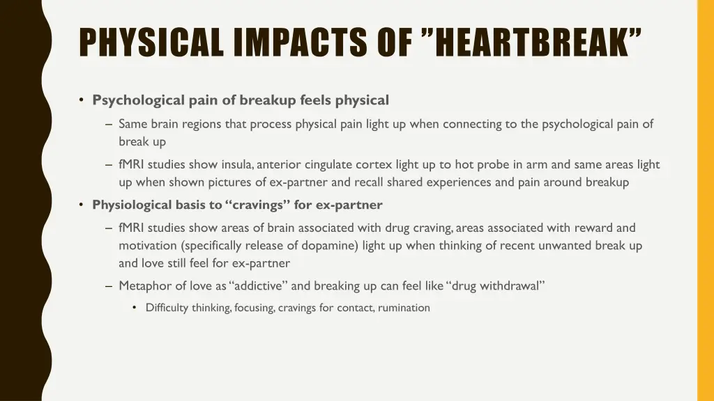 physical impacts of heartbreak