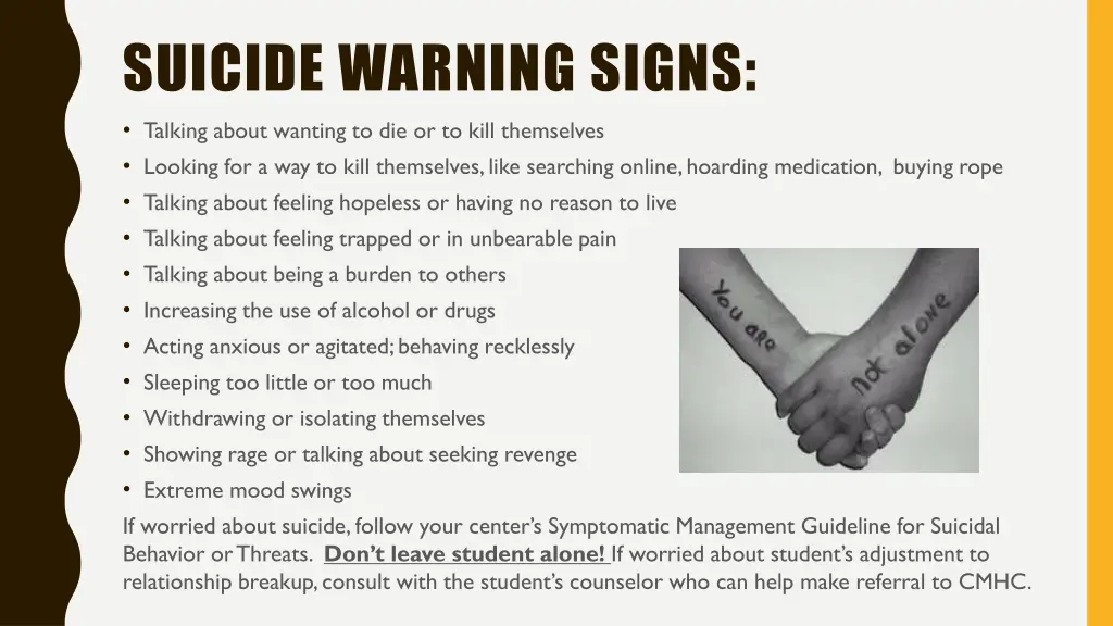 suicide warning signs