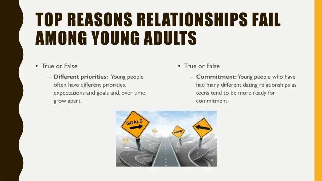 top reasons relationships fail among young adults