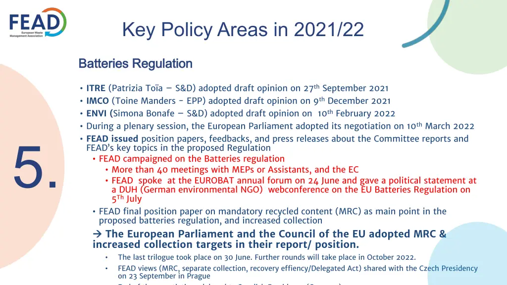 key policy areas in 2021 22 4